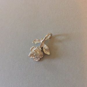 Sterling Silver Flower Pendant 925